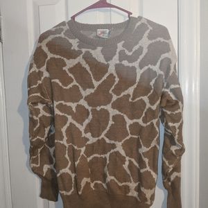 Raimy cotton giraffe print sweater